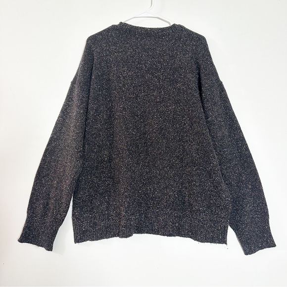 The bright side speckled knit crewneck wool blend sweater - Picture 2 of 4